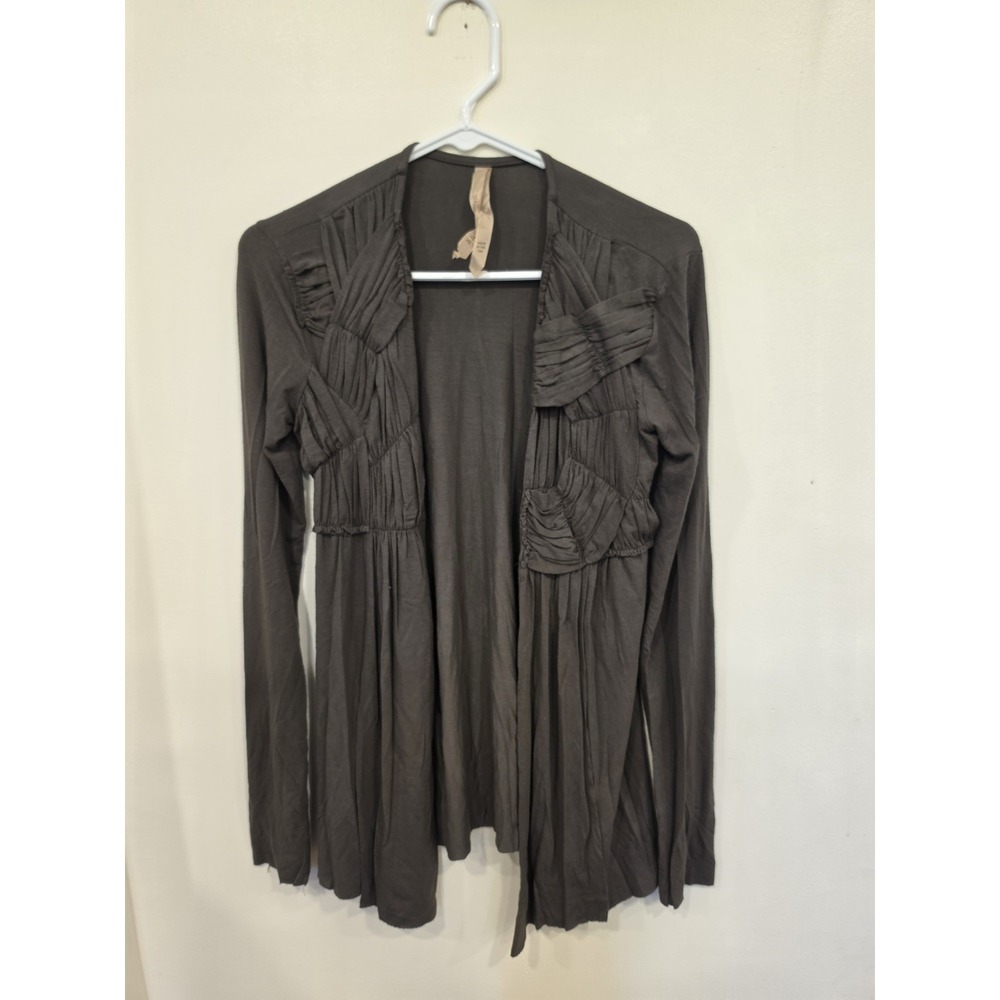 Bailey 44 Size XS Vintage Y2K Cardigan with Ruching Boho Whimsigoth Fairy Grunge